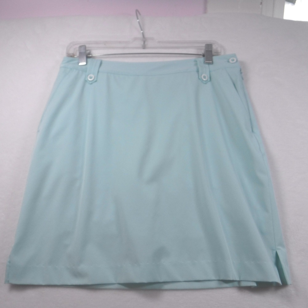 EP Pro Tour Tech Womens Golf Skort Size 8 Light Blue Active Skirt Pockets 18in